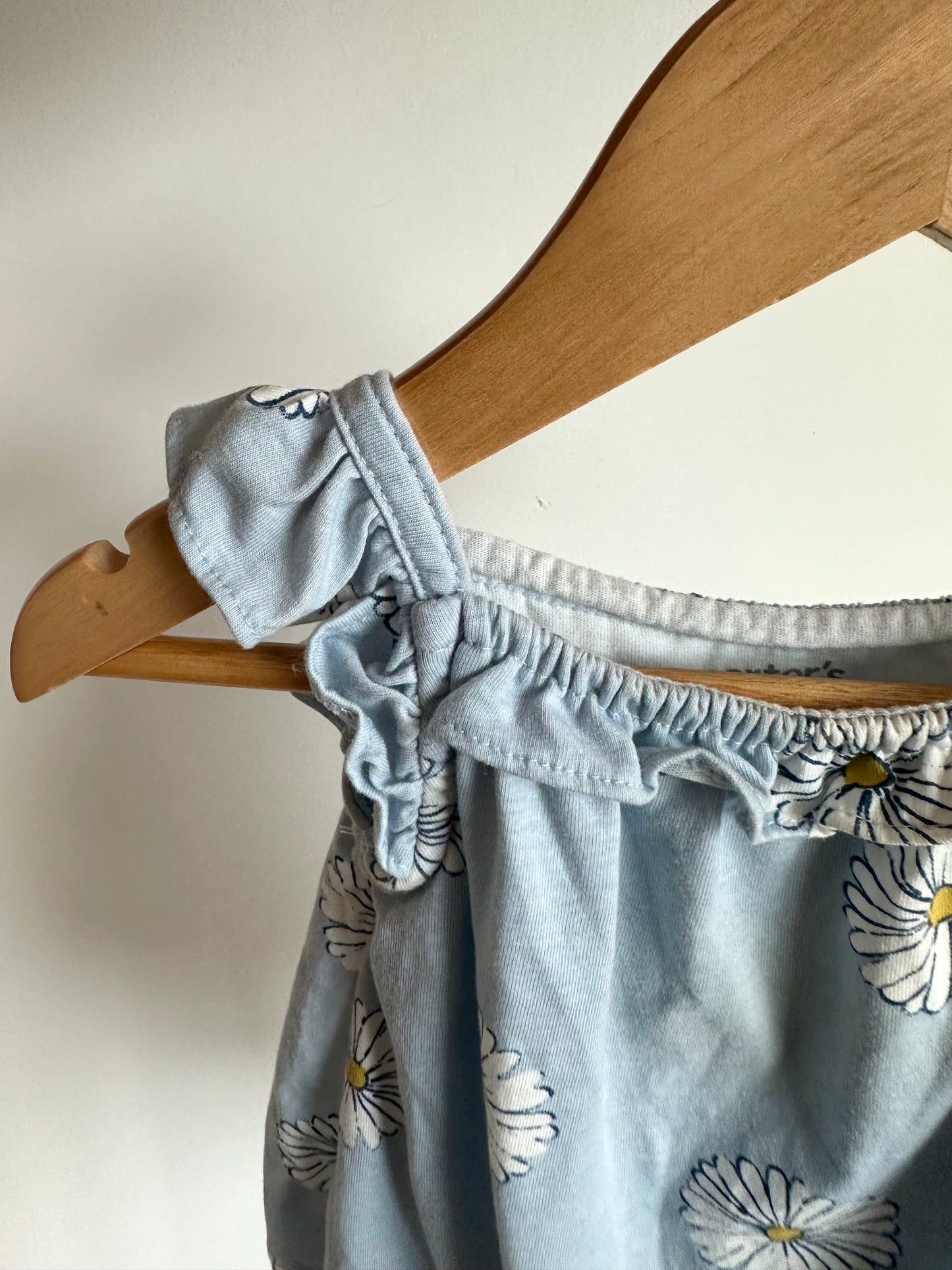Blue Daisy Dress with Bodysuit / 12m