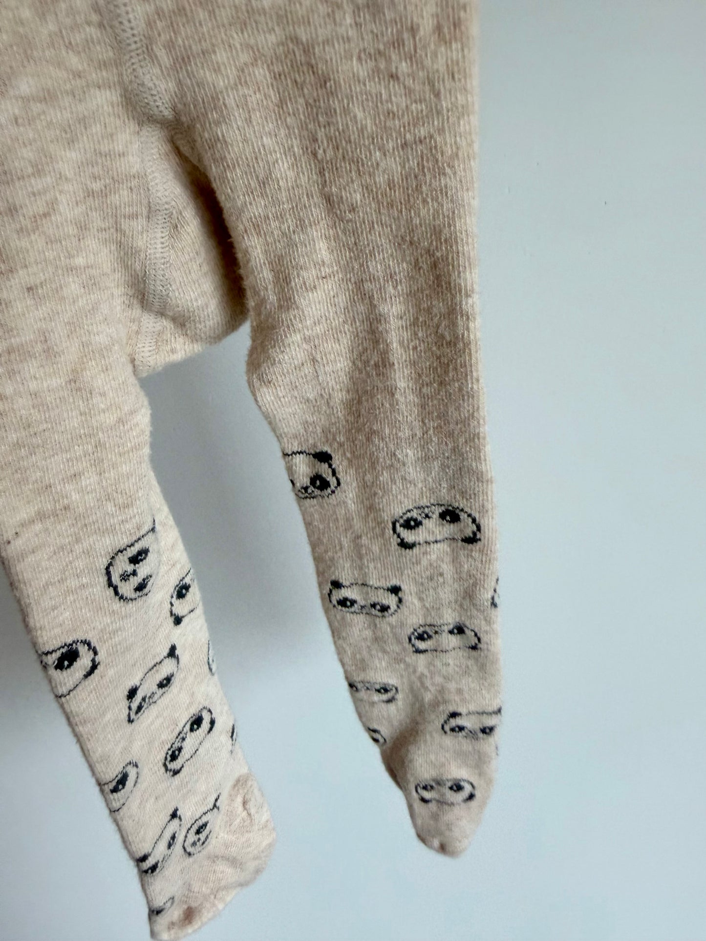 Panda Footed Tights / 2-6m