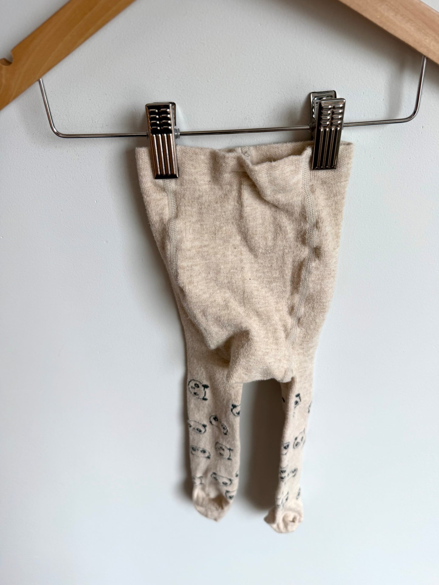Panda Footed Tights / 2-6m