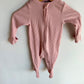 Ribbed Pink Footed Sleeper / 0-3m