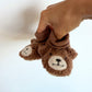 Fuzzy Teddy Slippers / 0-6m