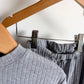 Grey Ribbed Pocket Top + Pants Set / 12-18m