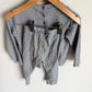 Grey Ribbed Pocket Top + Pants Set / 12-18m