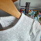 White Bodysuit + Floral Pants Set / 24m