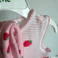 Strawberry Headband + Bodysuit Skirt Set (With tags) / 9m