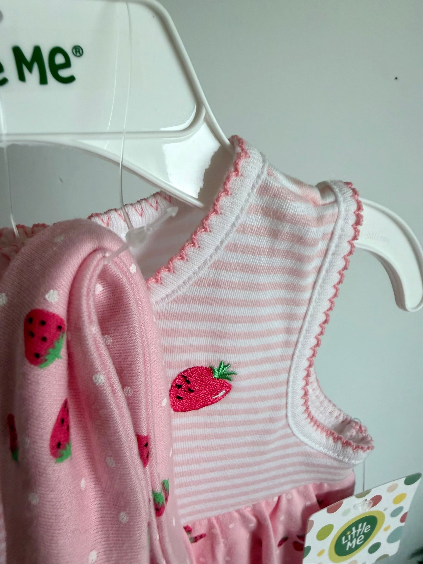 Strawberry Headband + Bodysuit Skirt Set (With tags) / 9m