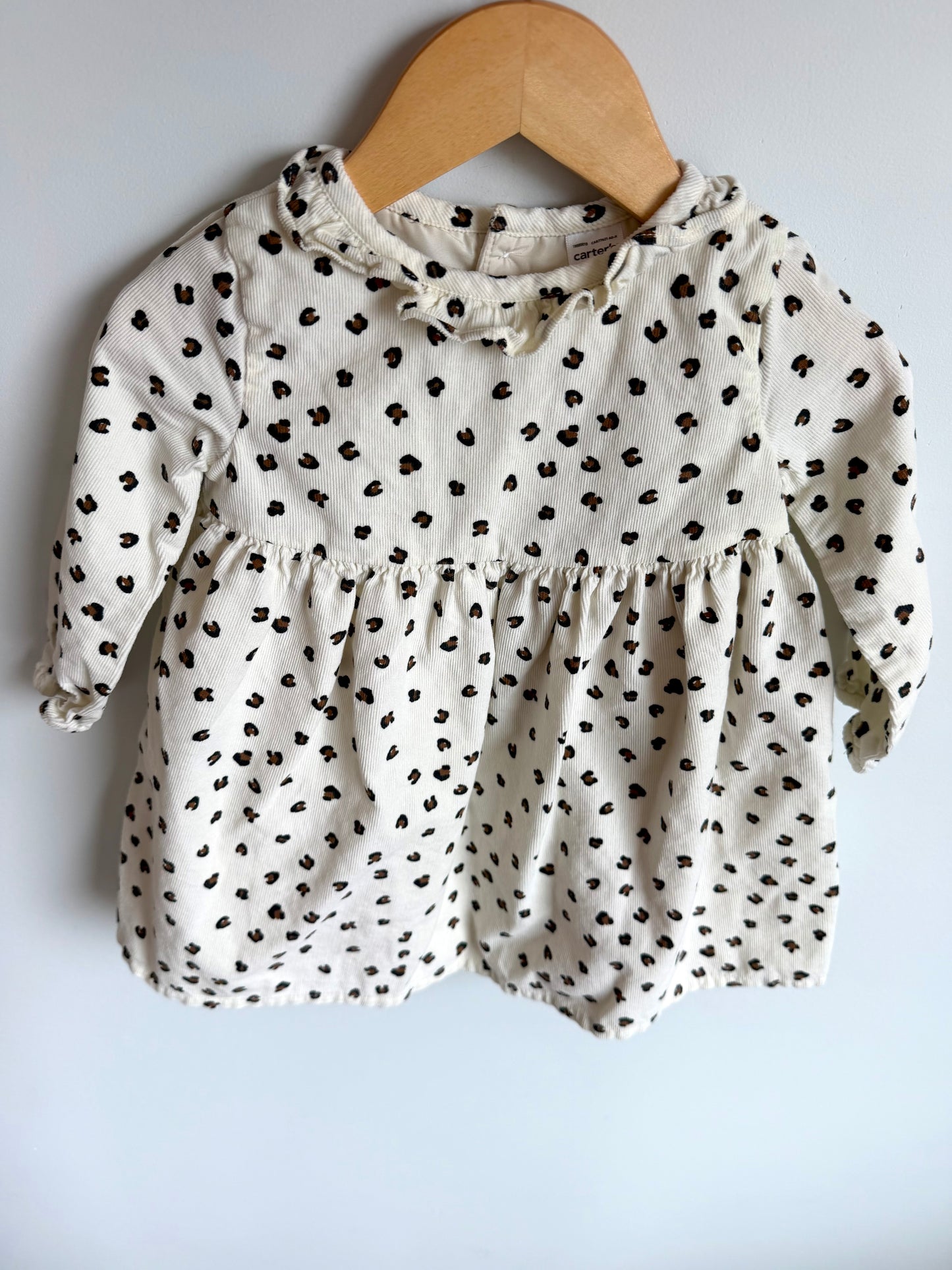 Cream Animal Print Dress / 18m