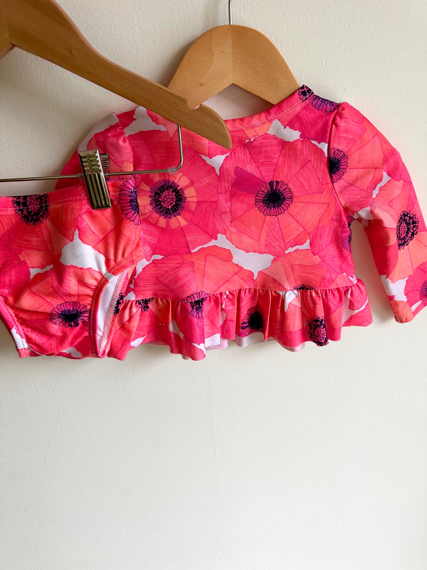 Pink Poppy Swim Suit / 6-12m