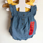 Chambray + Yellow Dot Set (With tags) / 9m