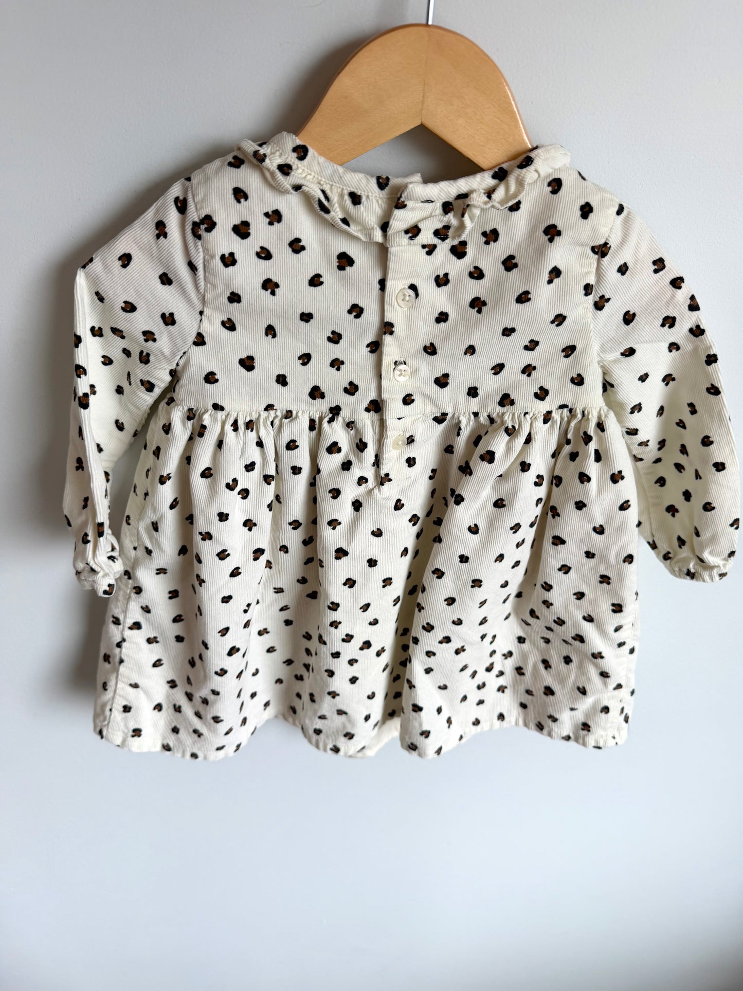 Cream Animal Print Dress / 18m