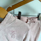 Pink Ribbed Velour Sweater + Pants Set / 6m