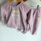 Roots Pink Sweater + Pants Set (PLAY) / 12-18m