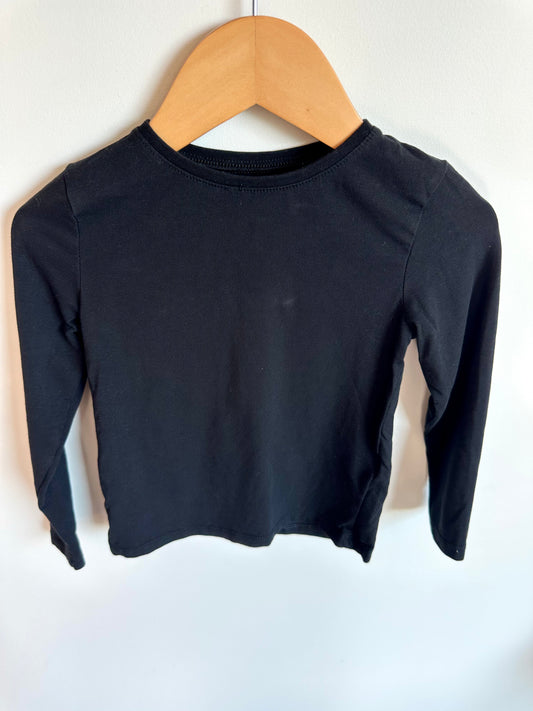 Black Long Sleeve Shirt / 2-3T