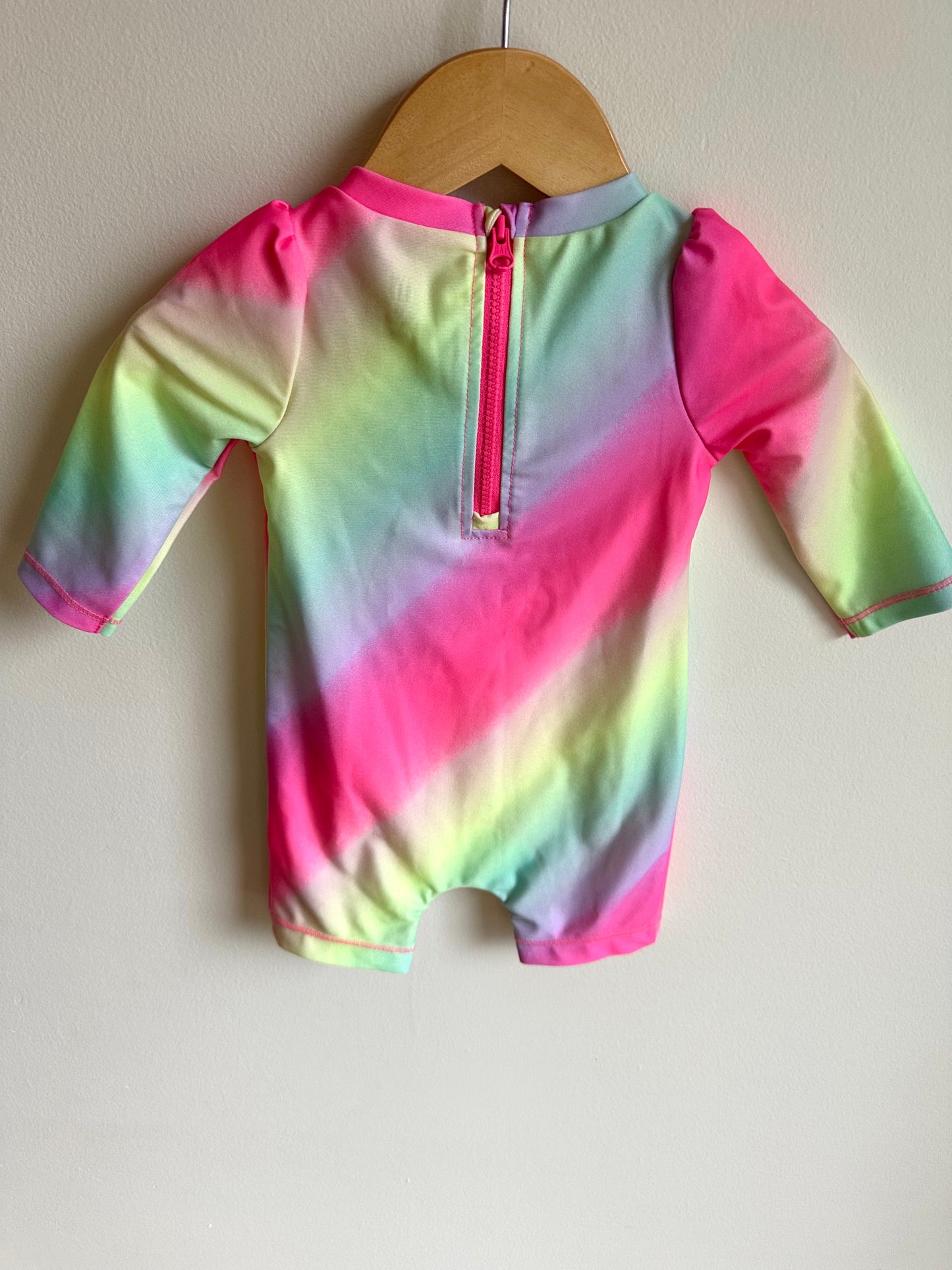 Colored Long Sleeve Swim Suit / 0-6m