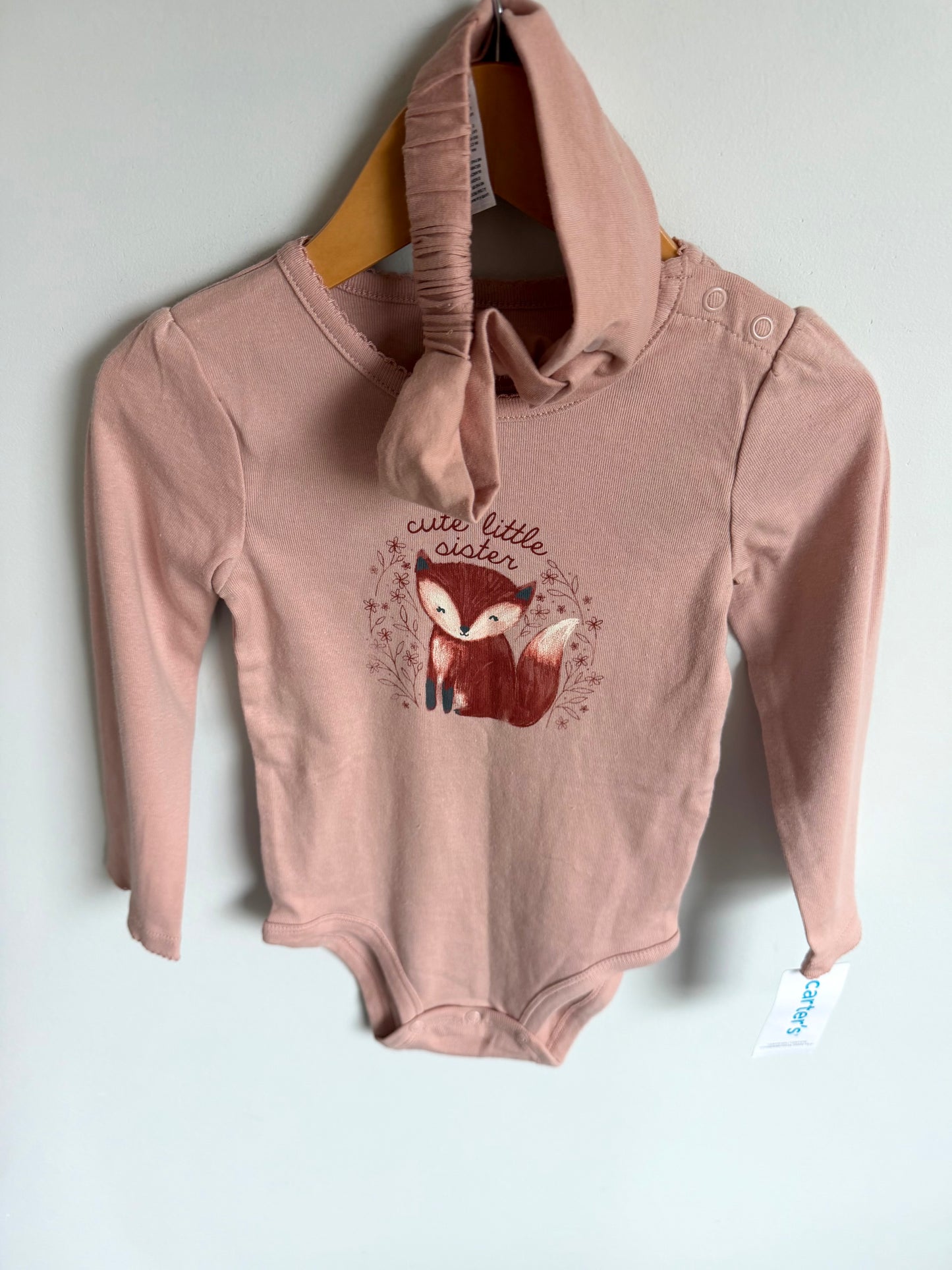 Cute Little Sister Bodysuit + Headband (With tags) / 24m