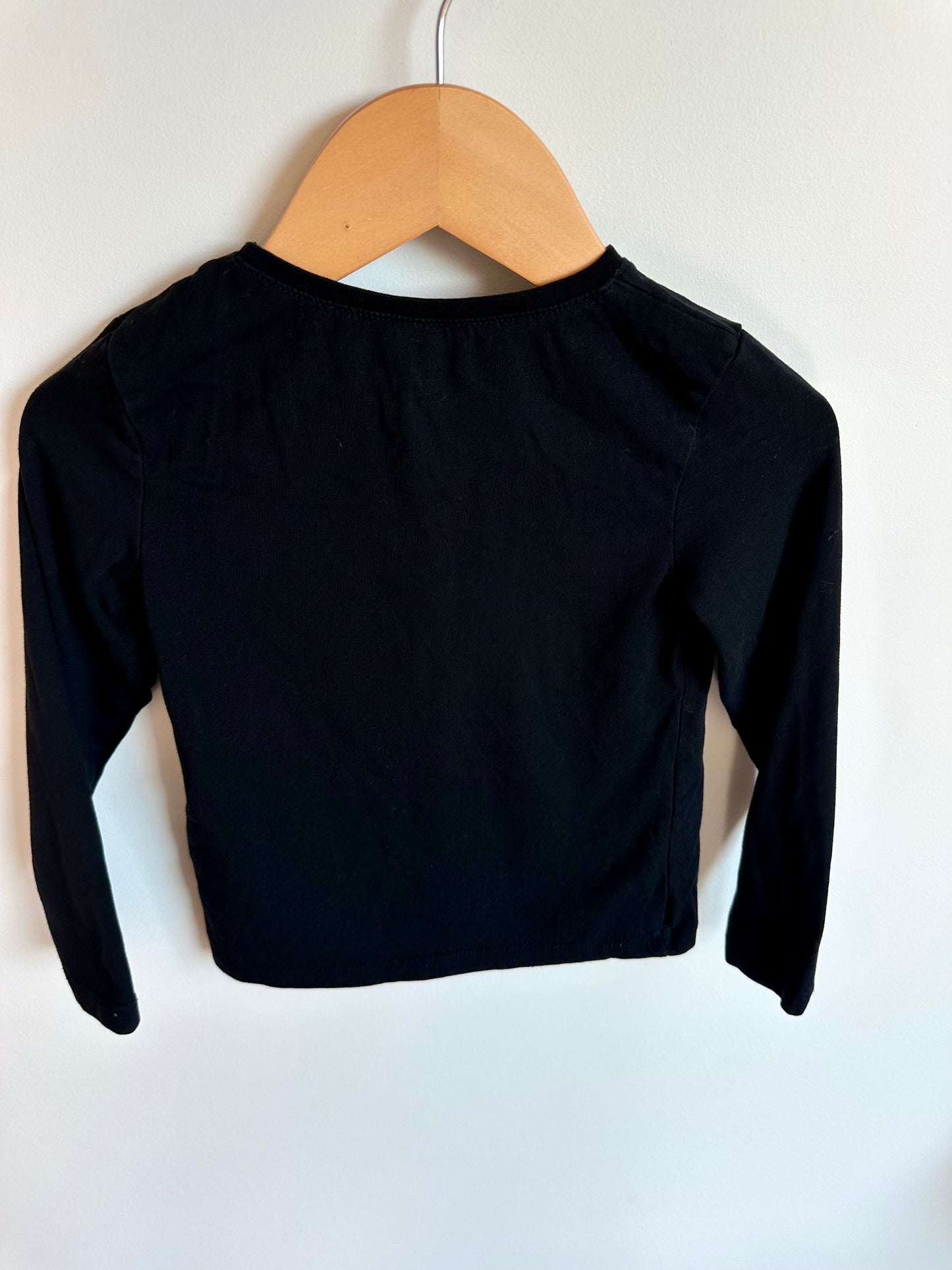 Black Long Sleeve Shirt / 2-3T