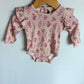 Set of 3 Ruffle Long Sleeve Bodysuits / 3-6m