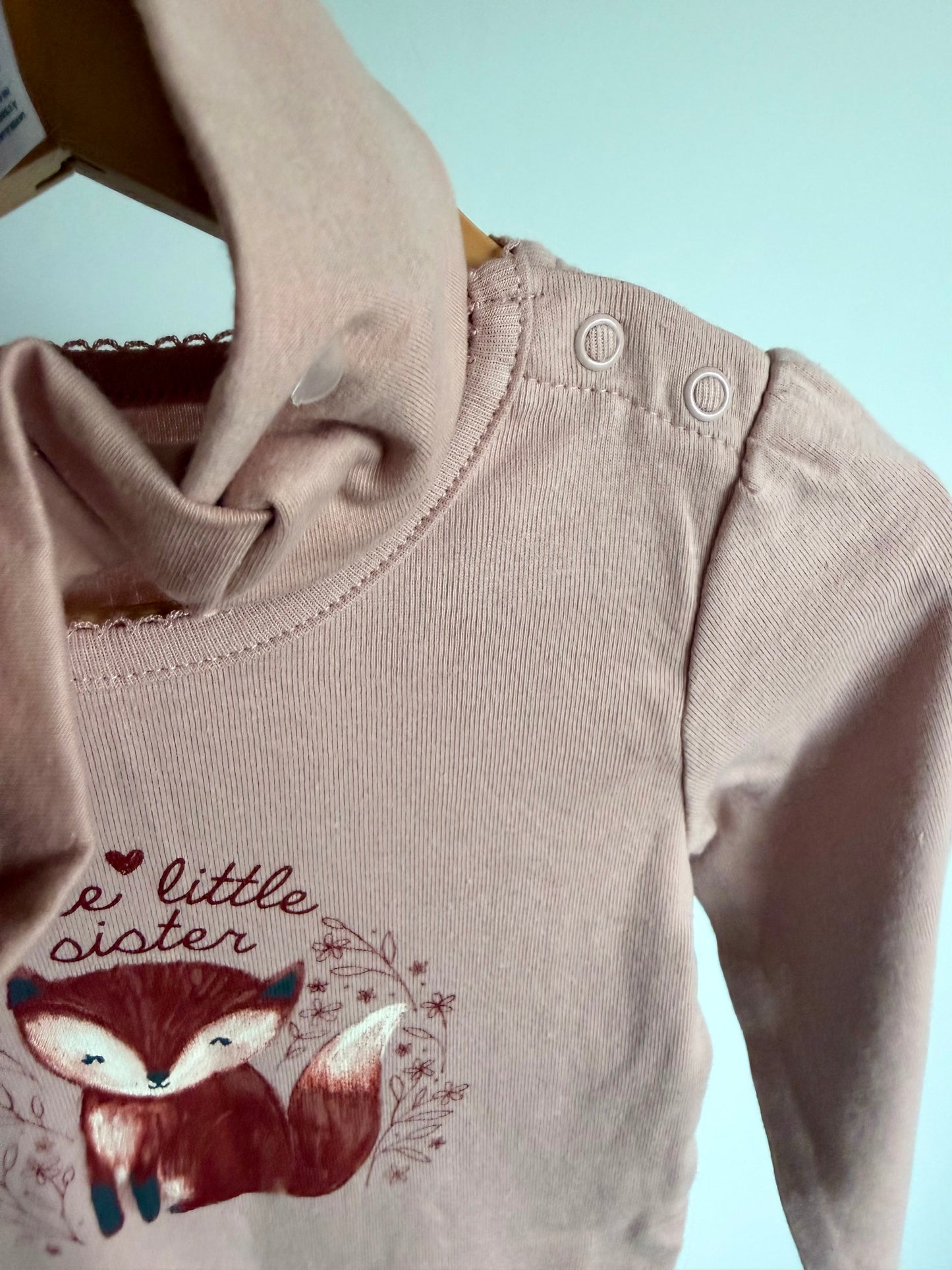 Cute Little Sister Bodysuit + Headband (With tags) / 24m