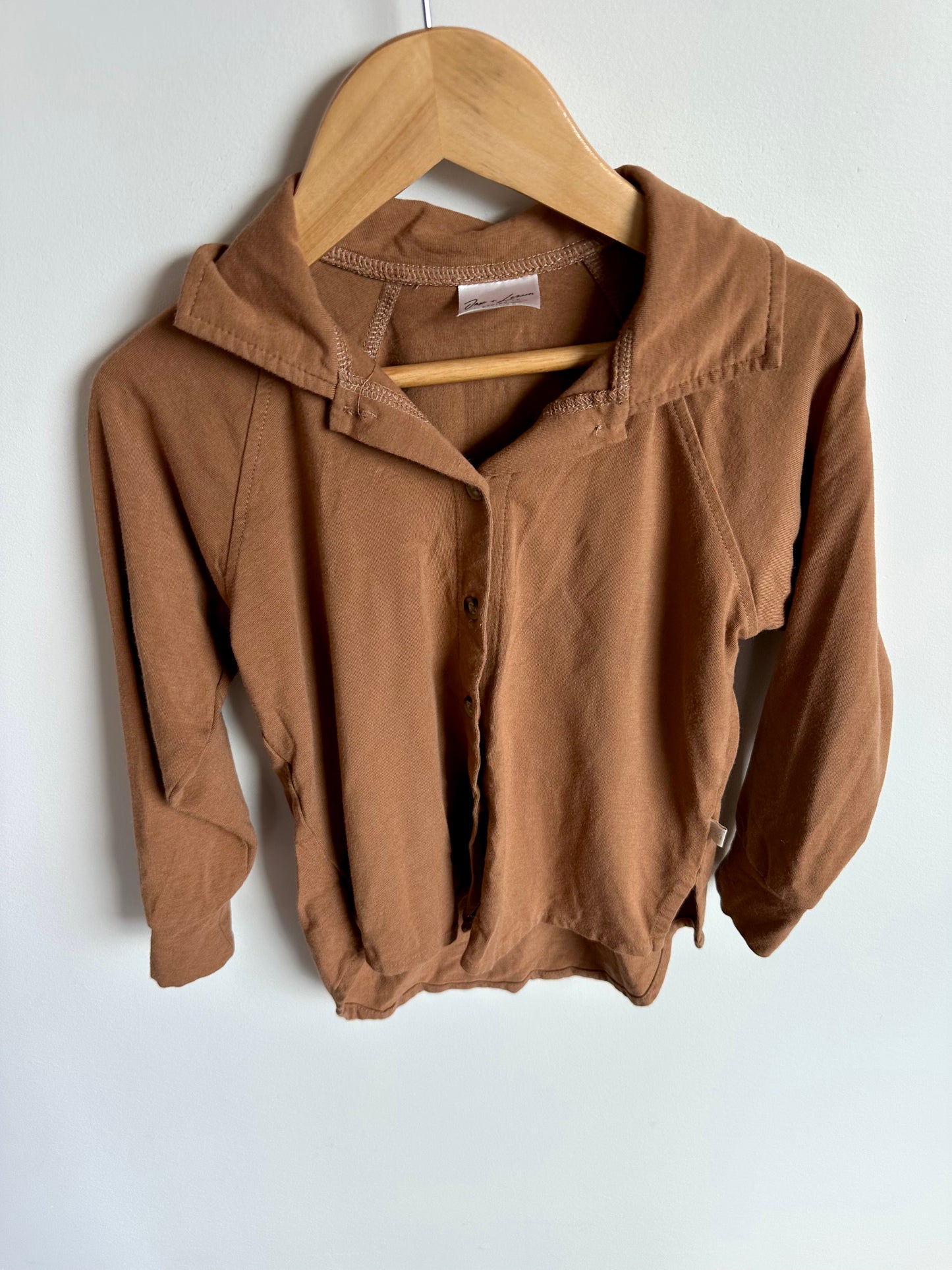 Jax + Lennon Brown Button Up (PLAY) / 3T