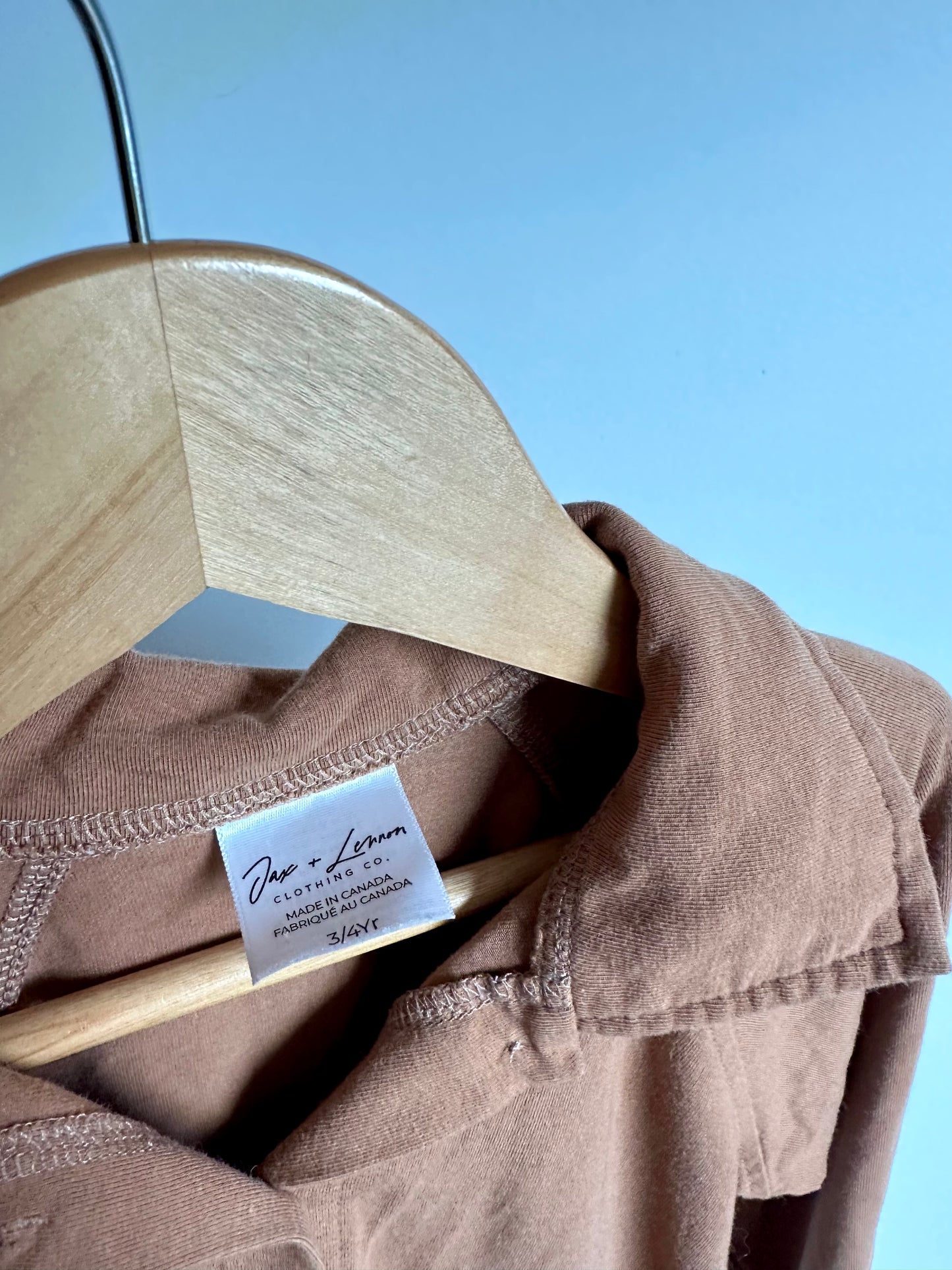 Jax + Lennon Brown Button Up (PLAY) / 3T