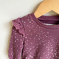 Plum Shoulder Ruffle Sweater / 12m