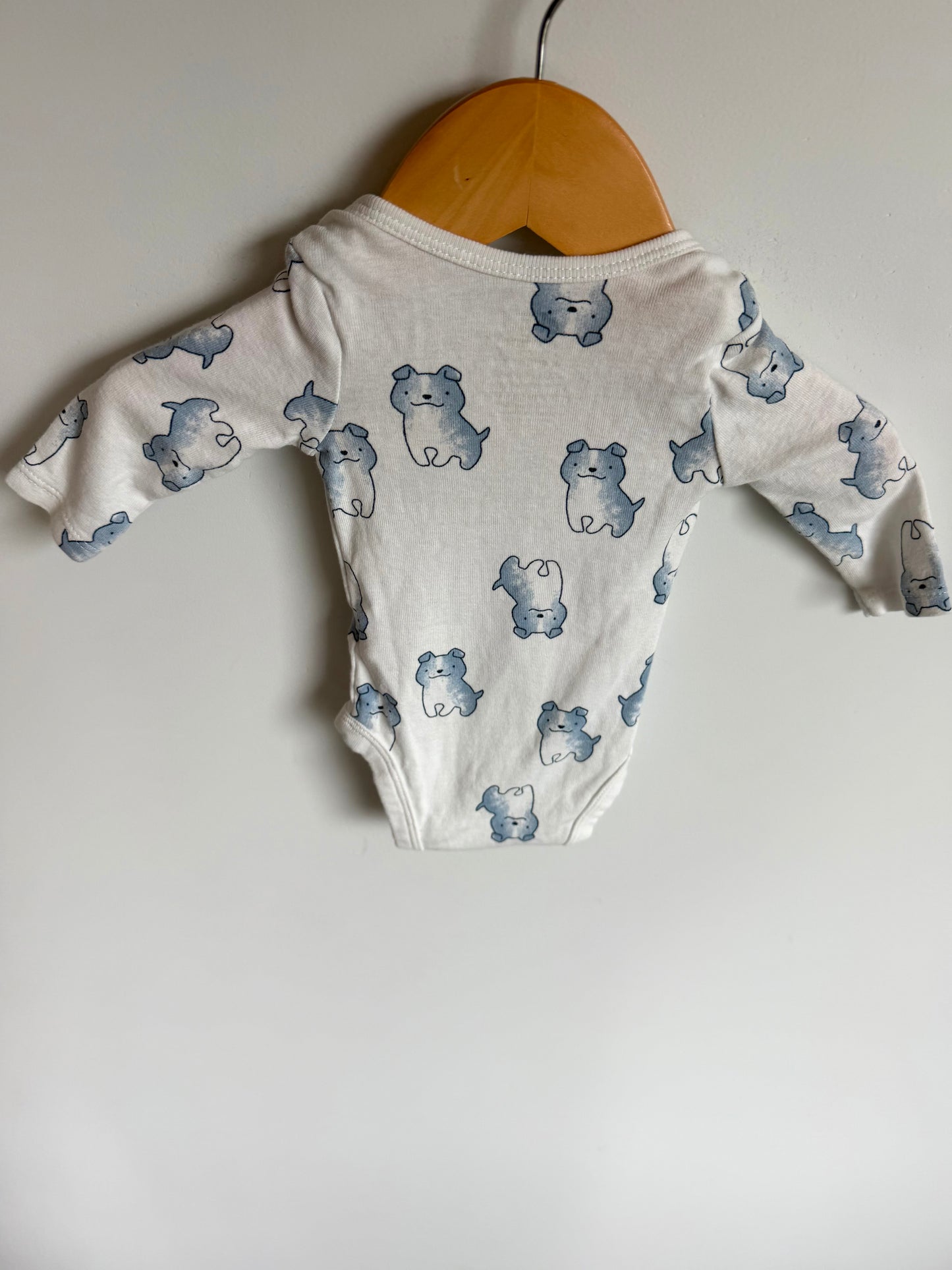 Dog Long Sleeve Bodysuit / 0m