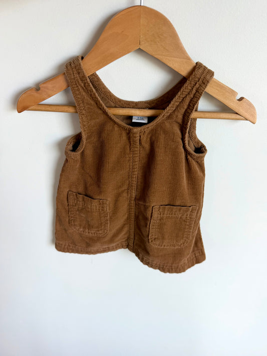 Fawn Corduroy Pocket Dress / 3-6m