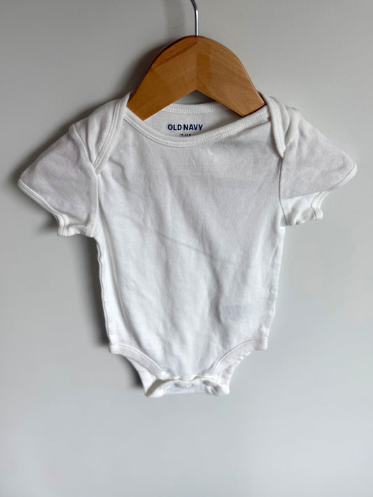 White T-Shirt Bodysuit / 18-24m