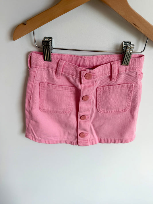 Pink Jean Skirt / 3T