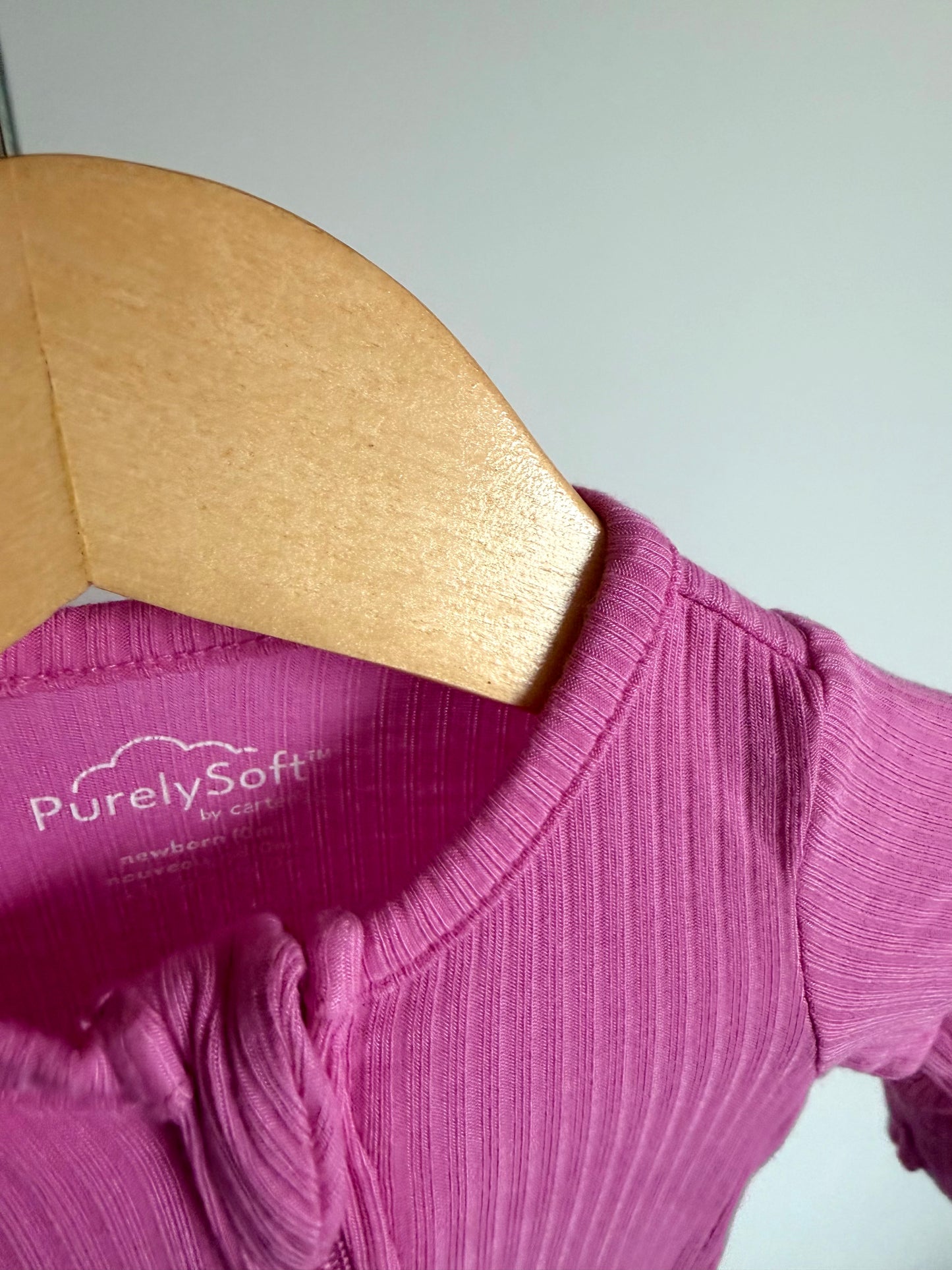Pink Fold Over Hand and Feet Sleeper / 0m