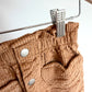 Heart Tan Ribbed Skirt / 2T