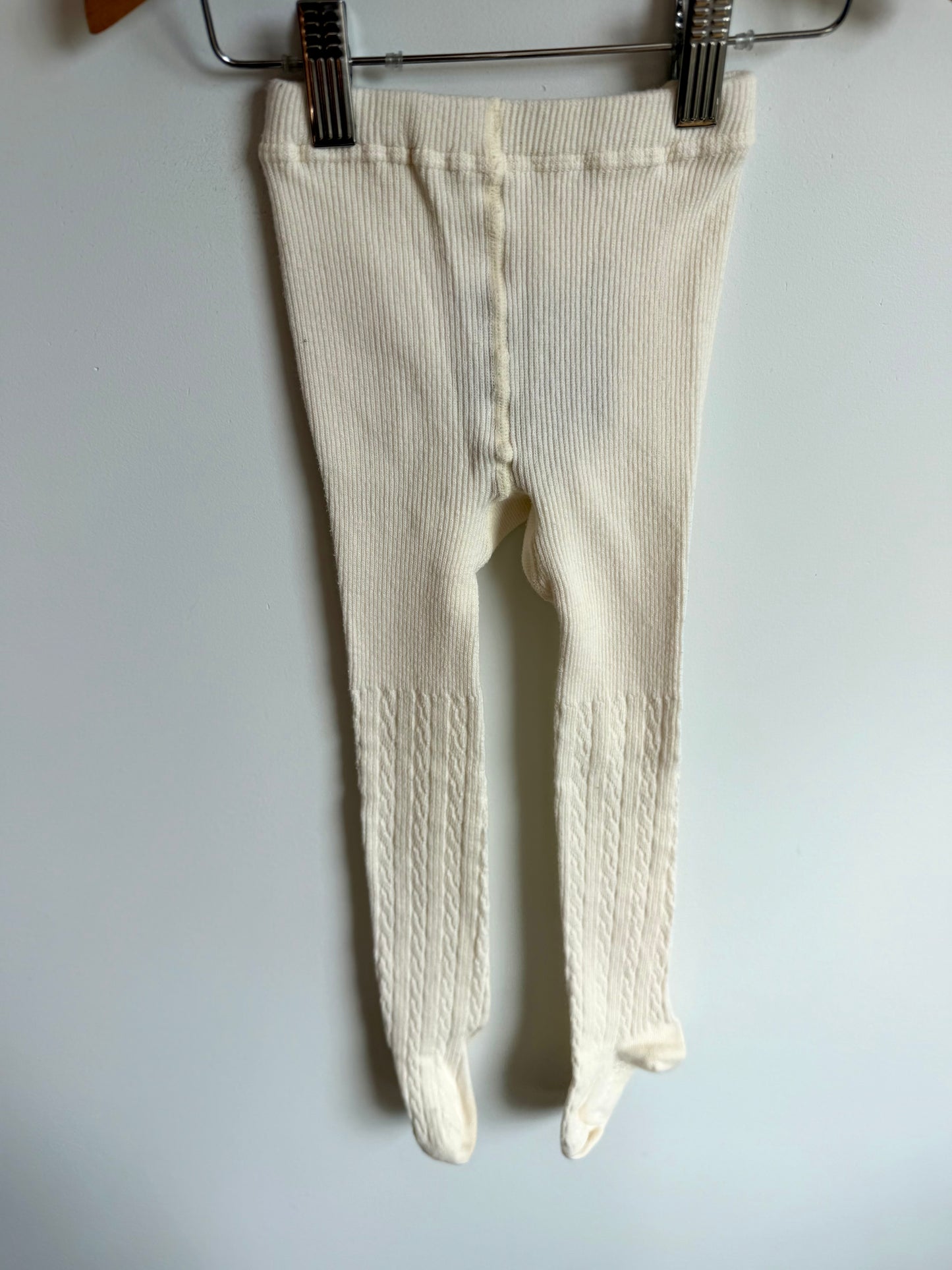 Gap Bear Cream Footed Tights / 4T