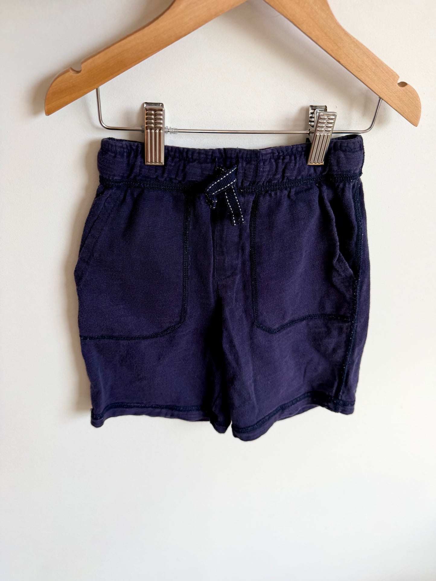 Indigo Sweat Drawstring Shorts / 3T