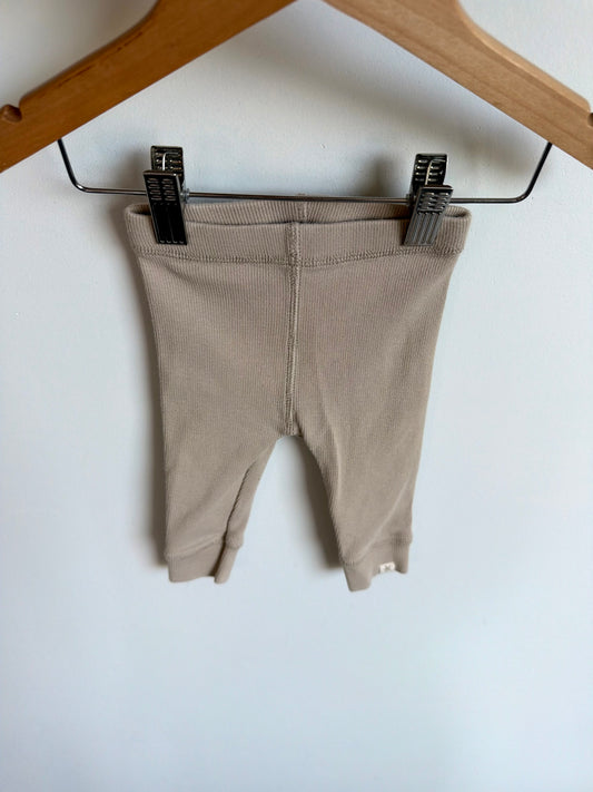 Zara Taupe Ribbed Pants / 3-6m