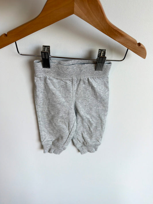 Grey Tapered Joggers / 3-6m
