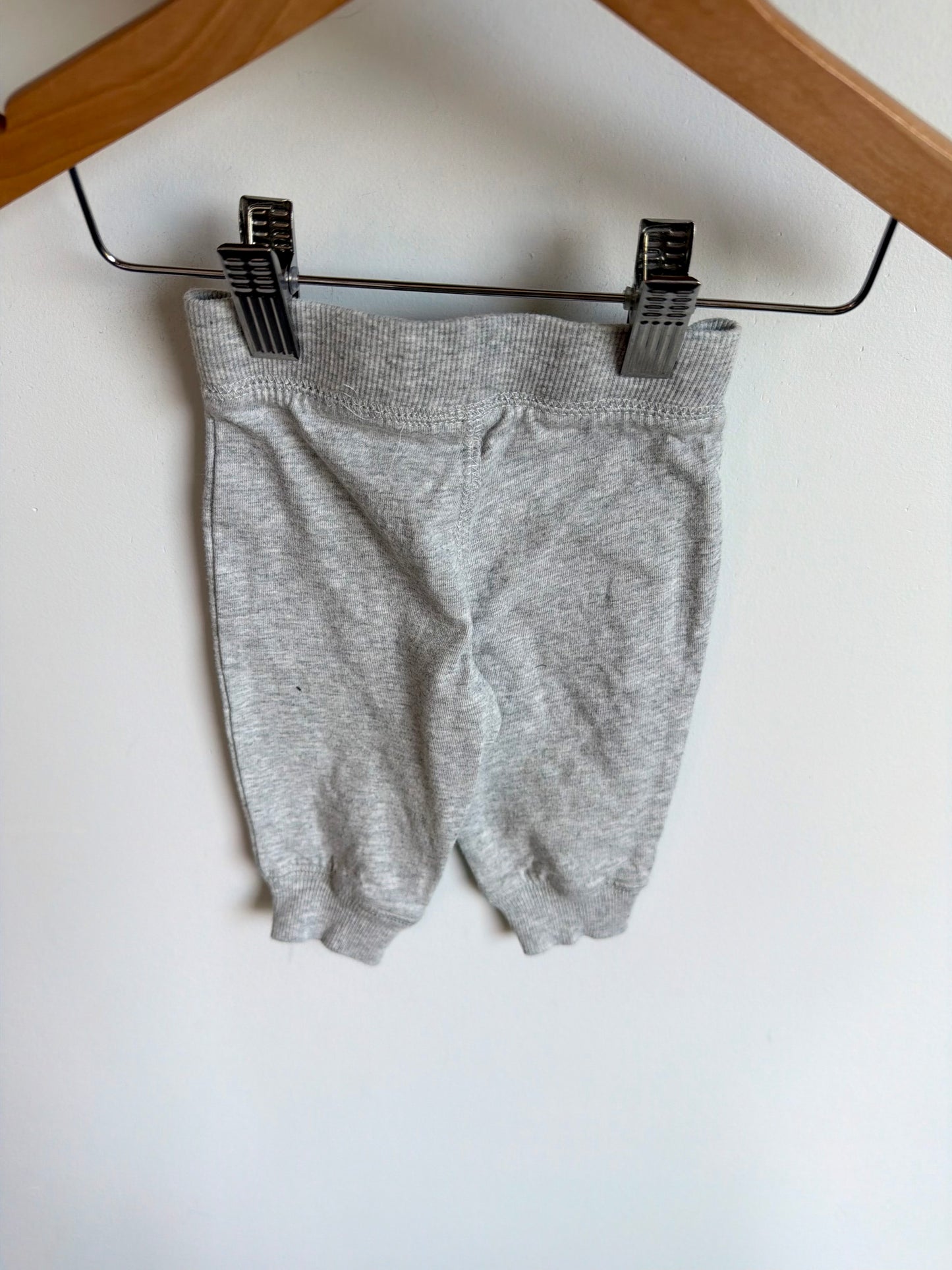 Grey Tapered Joggers / 3-6m