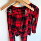 Fleece Plaid PJ Set / 3T