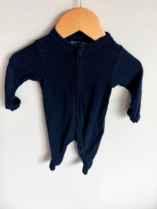 Navy Footed Sleeper / 0-3m