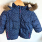 Polka Dot Hood Vest Jacket / 3T
