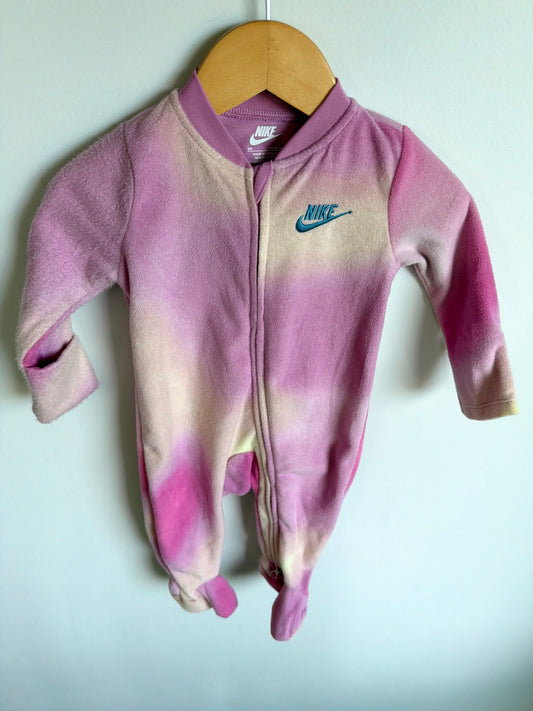 Pink Fleece Nike Sleeper / 6m