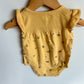 Yellow Plant Bodysuit / 6m