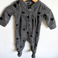 Grey Fleece Tulip Sleeper / 6m