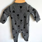 Grey Fleece Tulip Sleeper / 6m