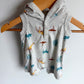Hood Safari Animal Romper / 0m