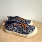 Navy Floral Shoes / Size 11 Little Kid (No Shipping)