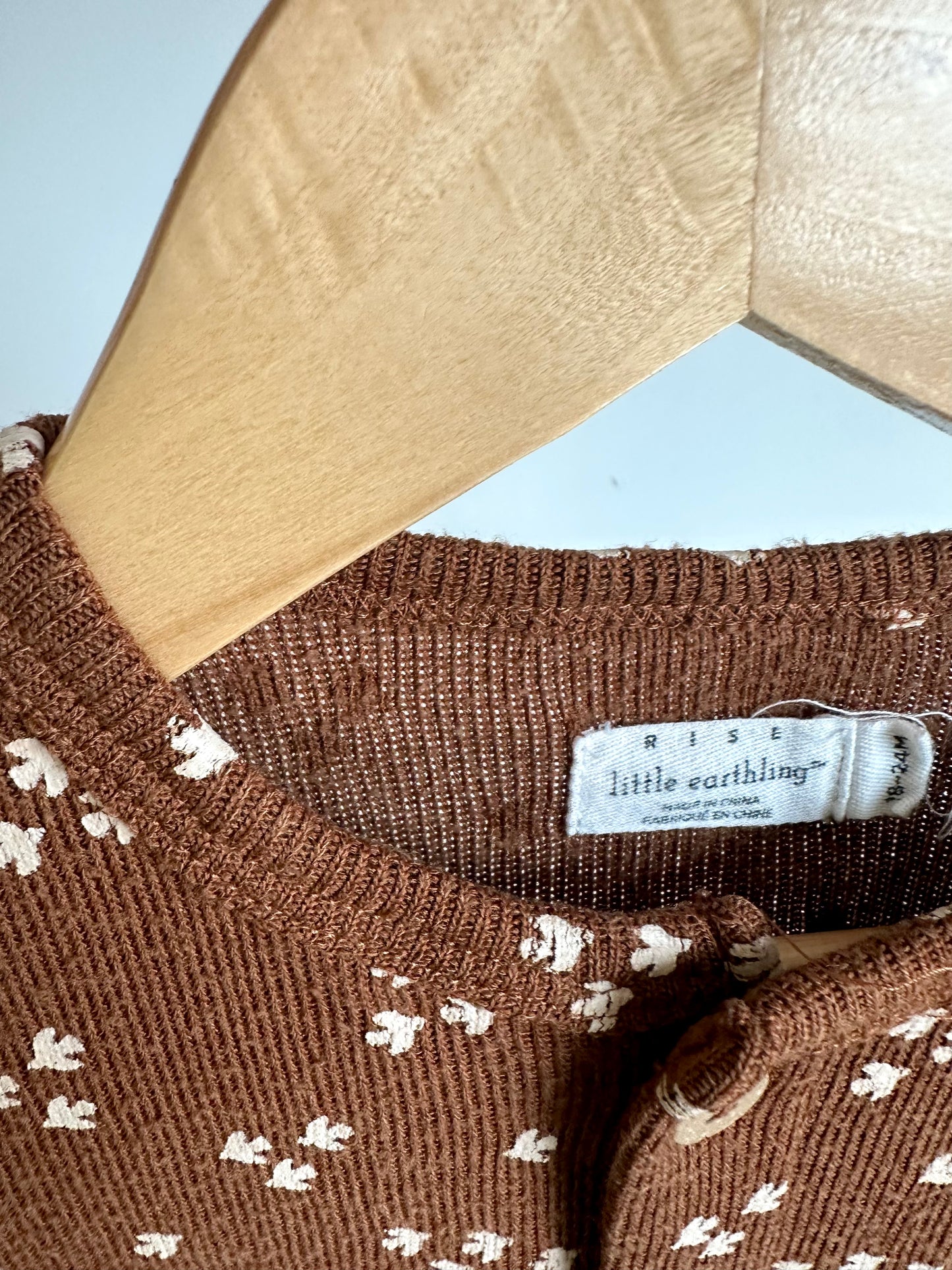 Brown Bird Shape Jumpsuit / 18-24m