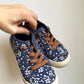 Navy Floral Shoes / Size 11 Little Kid (No Shipping)