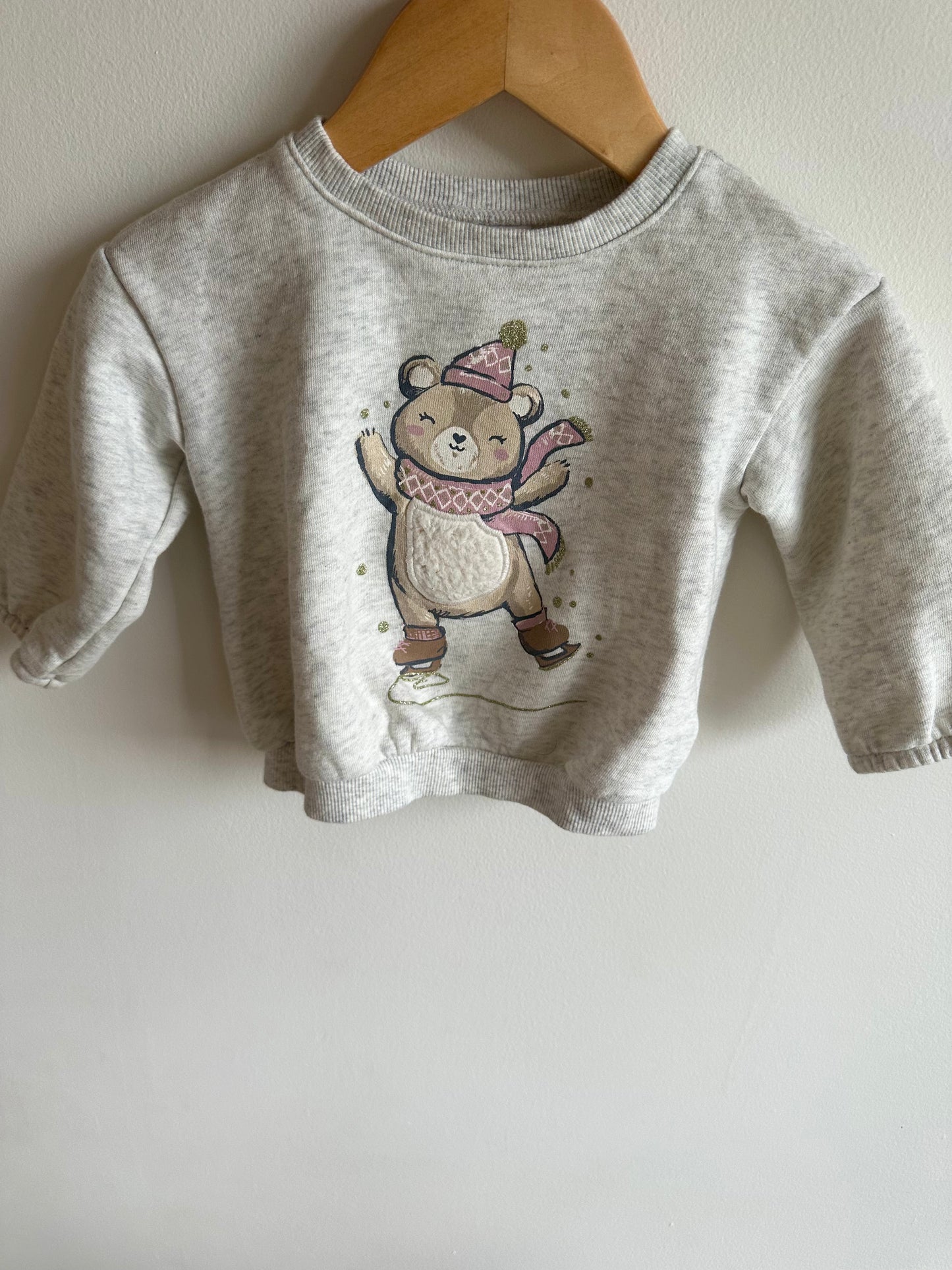 Bear Ice Skating Sweater / 12m