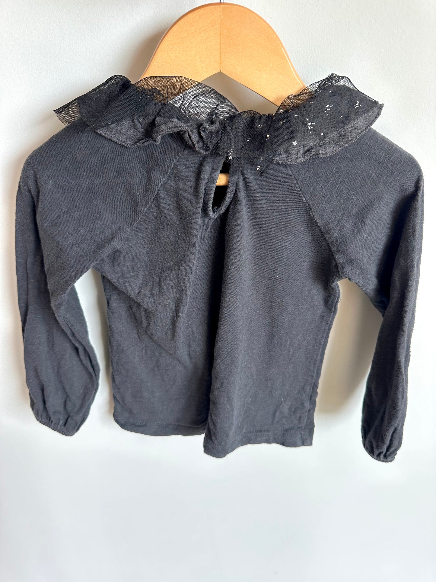 Zara Tulle Black Top / 2-3T
