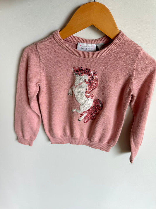 Unicorn Sequin Sweater / 2T